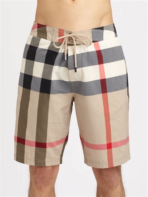 burberry mens swimming trunks|Burberry big check swim shorts.